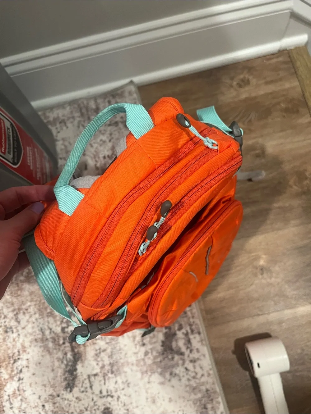 CamelBak Orange Backpack with Mint Trim